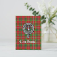 Clan Burnett Wappen Abzeichen & Tartan