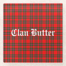Clan Butter Tartan und benutzerdefinierter Text