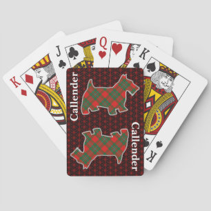 Clan Callender Tartan Scottish Terrier Edition Spielkarten