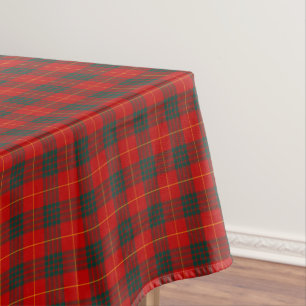 Clan-Cameron-Rot und Forest GreenScottishTartan Tischdecke