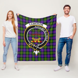 Clan Cameron Tartan Kariert Fleecedecke
