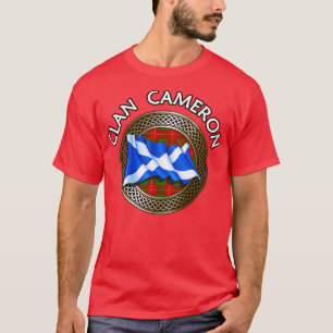 Clan Cameron Wappen Tartan Knot T-Shirt