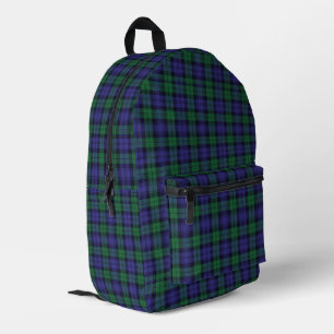 Clan Campbell Black Watch Scottish Tartan Bedruckter Rucksack