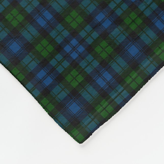 Clan-Campbell-MilitärTartan Fleecedecke (Ecke)