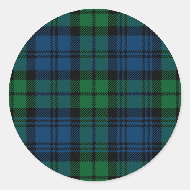 Clan Campbell Runder Aufkleber (Vorderseite)