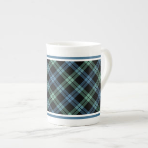 Clan Campbell von LochAwetartan-blauem kariertem Prozellantasse