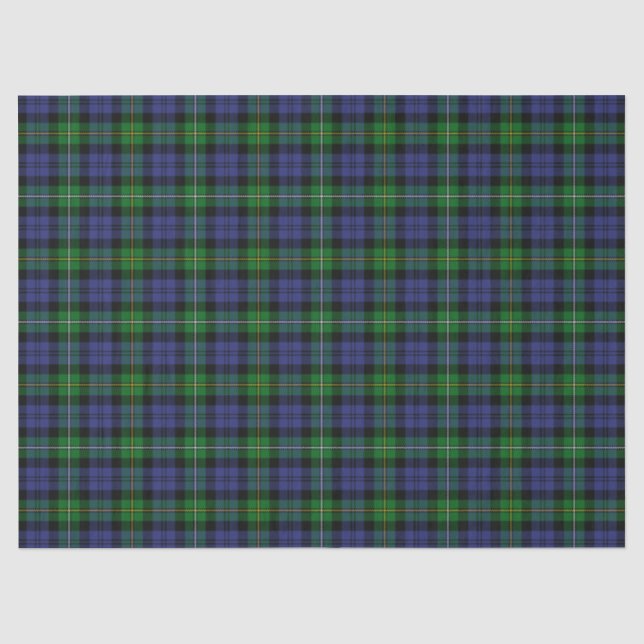 Clan Campbell von Loudoun Tartan Seidenpapier (Vorderseite)
