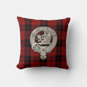 Clan Campbell Wappen & Armaddie Tartan Kissen