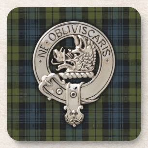 Clan Campbell Wappen & Tartan Getränkeuntersetzer