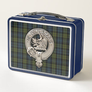 Clan Campbell Wappen & Tartan Metall Brotdose