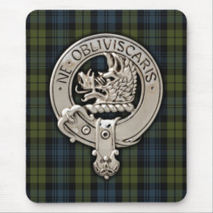 Clan Campbell Wappen & Tartan Mousepad
