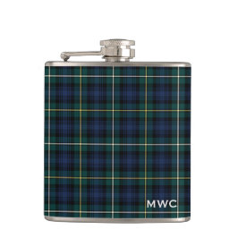 Clan-Campbelltartan-Monogramm Flachmann