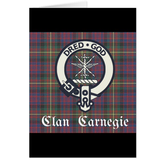 Clan Carnegie Crest Tartan (Devant)