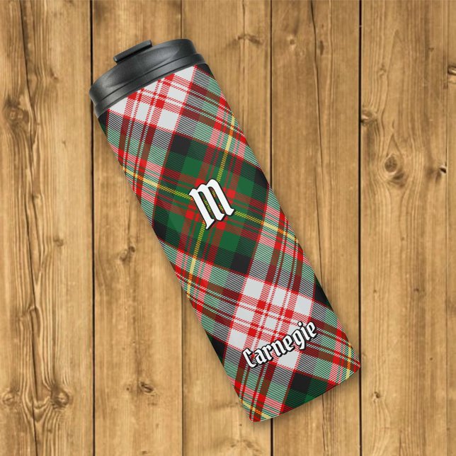 Clan Carnegie Dress Tartan Thermosbecher (Von Creator hochgeladen)