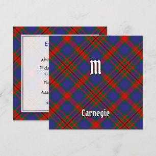 Clan Carnegie Tartan Einladung