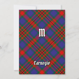 Clan Carnegie Tartan Einladung