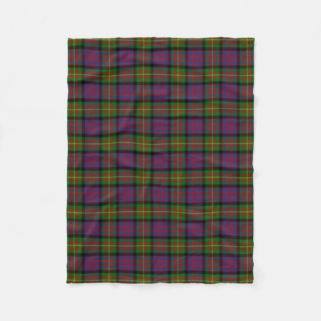 Clan Carnegie Tartan Fleecedecke (Vorderseite)