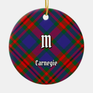 Clan Carnegie Tartan Keramik Ornament