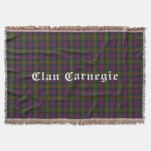 Clan Carnegie Tartan Lance La Couverture