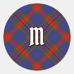 Clan Carnegie Tartan Runder Aufkleber