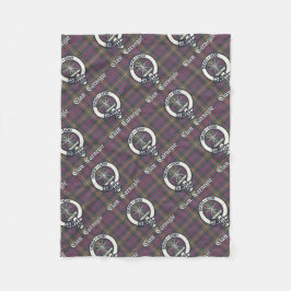 Clan Carnegie Wappen Tartan Fleecedecke
