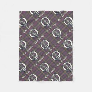 Clan Carnegie Wappen Tartan Fleecedecke