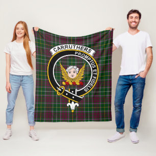 Clan Carruthers Tartan Kariert Fleecedecke