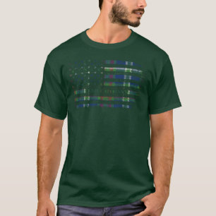 Clan Cathcart schottischer Tartan US-Flagge Kilt S T-Shirt