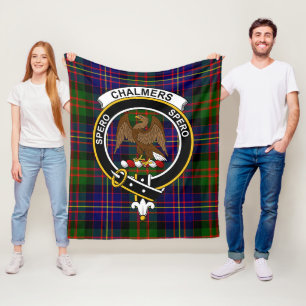Clan Chalmers Tartan Kariert Fleecedecke