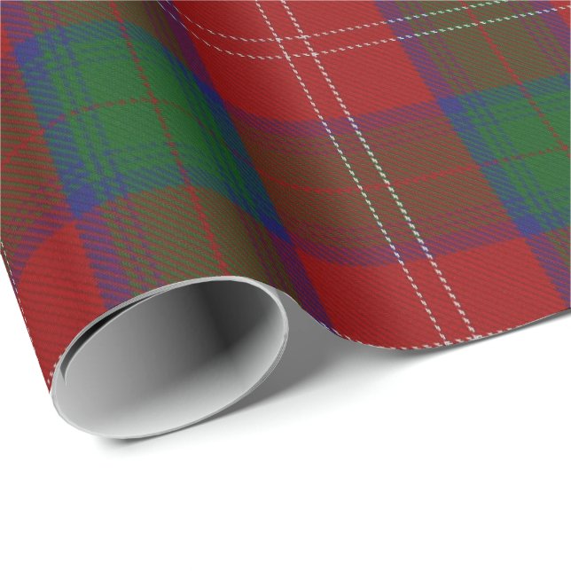 Clan Chisholm ScottishTartan Geschenkpapier (Rolleneckpunkt)