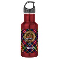 Clan Christie-Wappen über Tartan