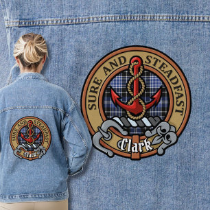 Clan Clark Crest sur Tartan