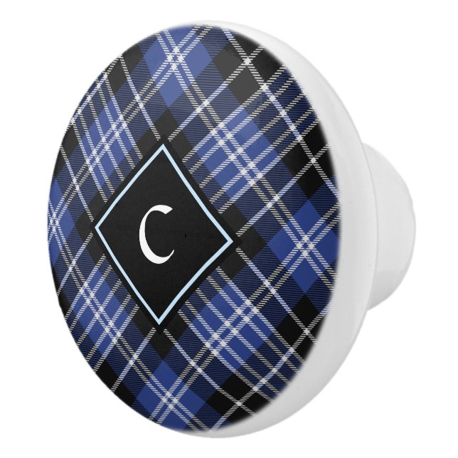 Clan Clark Tartan Keramikknauf (Rechts)