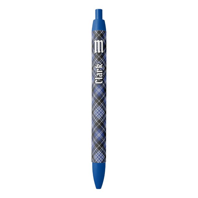 Clan Clark Tartan Kugelschreiber (Vorderseite Vertikal)