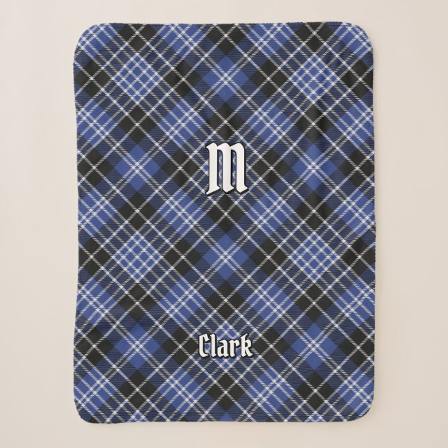Clan Clark Tartan Sherpadecke (Vorderseite)