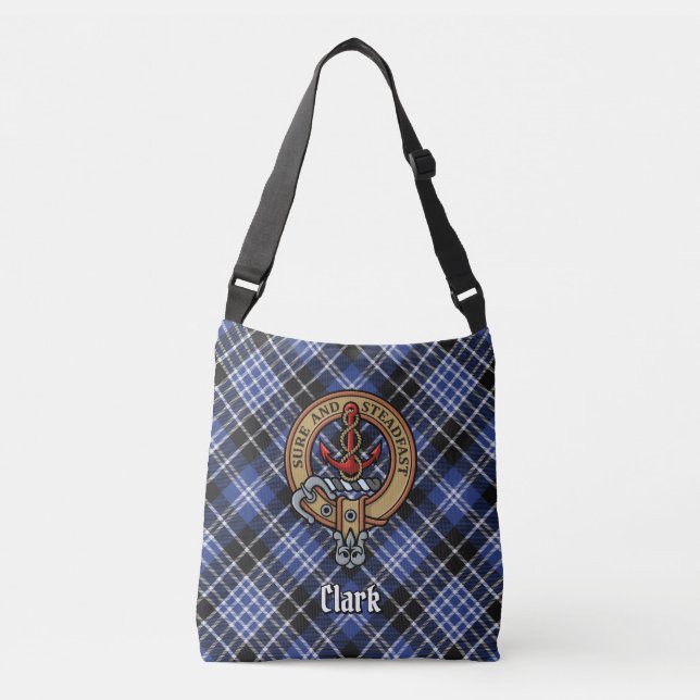 Clan Clark Tartan Tragetaschen Mit Langen Trägern (Vorderseite)