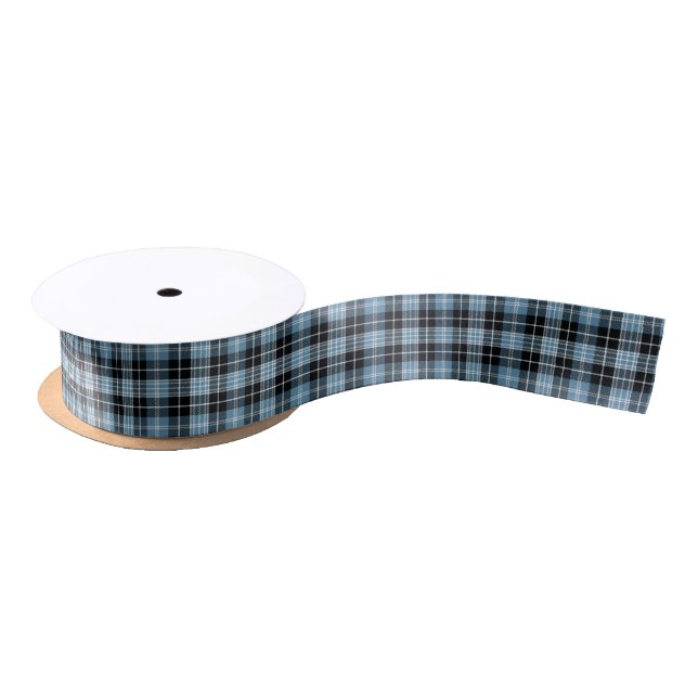 Clan-ClarkTartan Satinband (Spule)