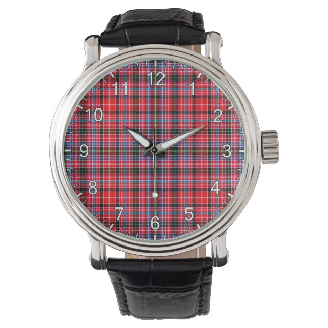 Clan Classic Sans Temps Udny Tartan Plaid Montre C (devant)