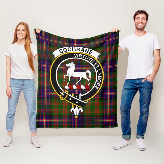 Clan Cochrane Modern Tartan Kariert Fleecedecke (Beispiel)