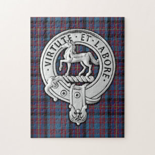 Clan Cochrane Wappen & Azure Tartan