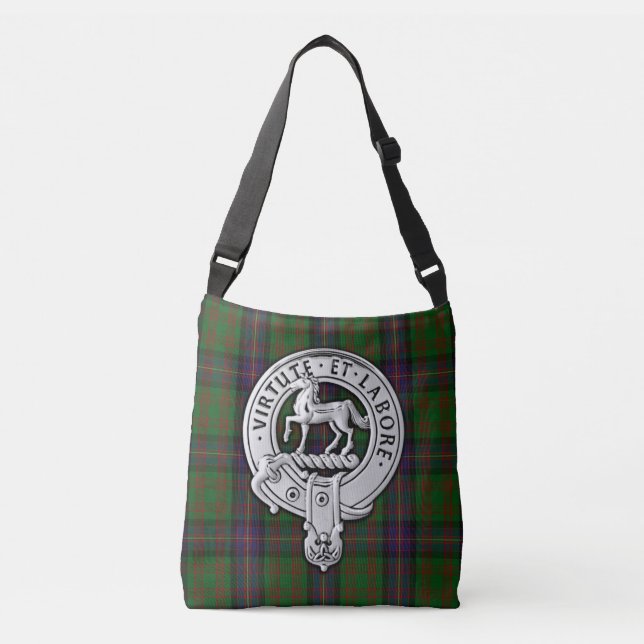 Clan Cochrane Wappen & Tartan Tragetaschen Mit Langen Trägern (Vorderseite)