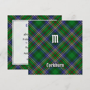 Clan Cockburn Tartan Einladung