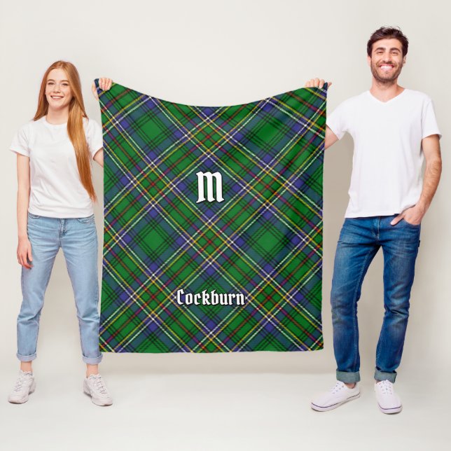 Clan Cockburn Tartan Fleecedecke (Beispiel)