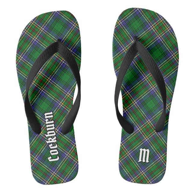 Clan Cockburn Tartan Flip Flops (Fußbett)