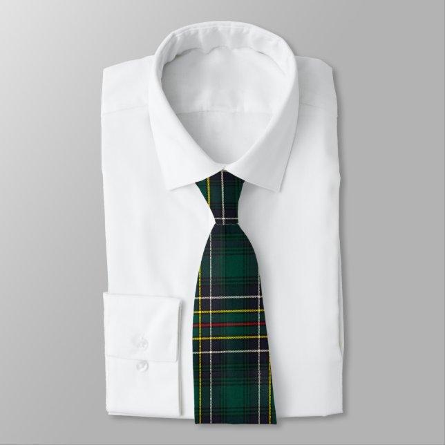 Clan Cockburn Tartan Kariert Krawatte (Gebunden)