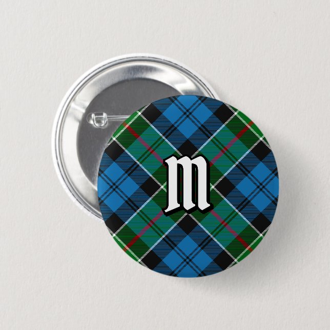 Clan Colquhoun Tartan Button (Vorne & Hinten)