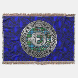 Clan Colquhoun Wappen & Tartan Knot Decke