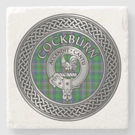 Clan Colquhoun Wappen & Tartan Knot Steinuntersetzer