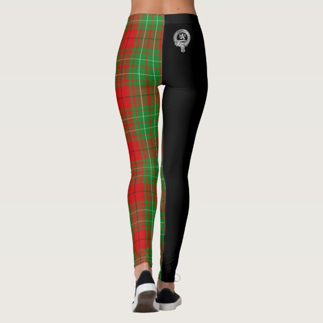 Clan Comyn | Cumming Wappen & Tartan Leggings (Rückseite)
