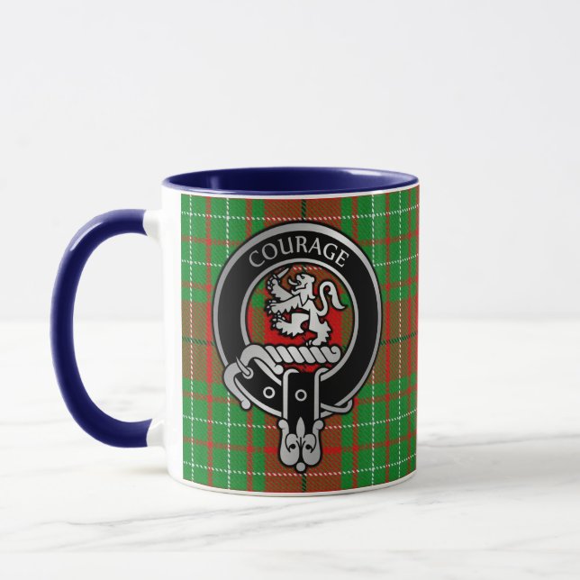 Clan Comyn | Cumming Wappen & Tartan Tasse (Links)